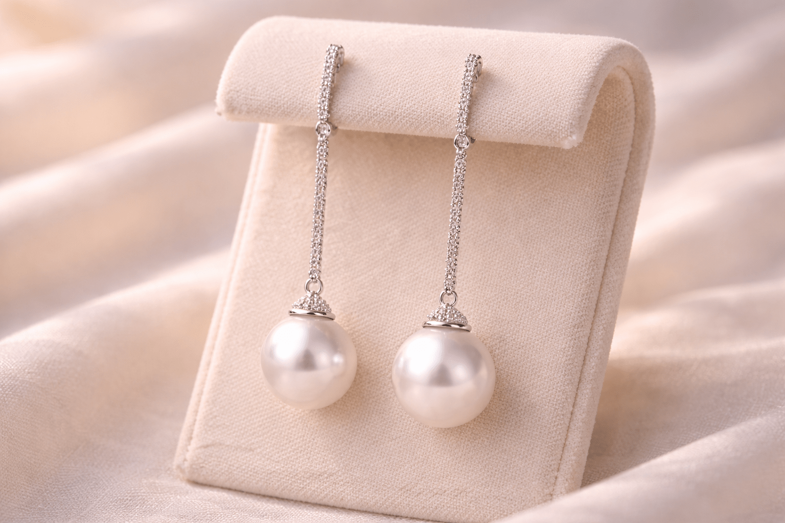 pearlsonly-blog-100-image-2-pearl - Elegansen ved middels lange øredobber med perleheng - Perlesmykker - pearlsonly
