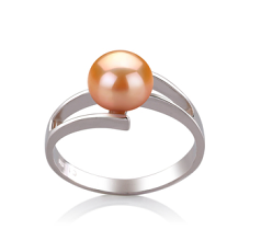 7-8mm Ferskvann Ringe in Jenna Rosa