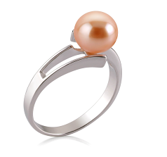 7-8mm Ferskvann Ringe in Jenna Rosa