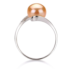 9-10mm Ferskvann Ringe in Chantel Rosa