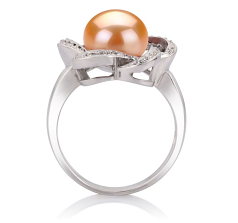 9-10mm Ferskvann Ringe in Fiona Rosa