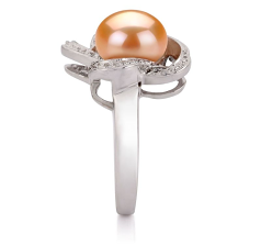 9-10mm Ferskvann Ringe in Fiona Rosa