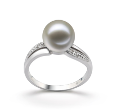 9-10mm Ferskvann Ringe in Caroline Hvit