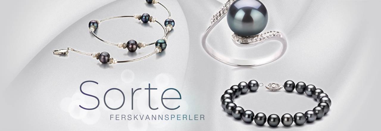 PearlsOnly Svarte ferskvannsperler